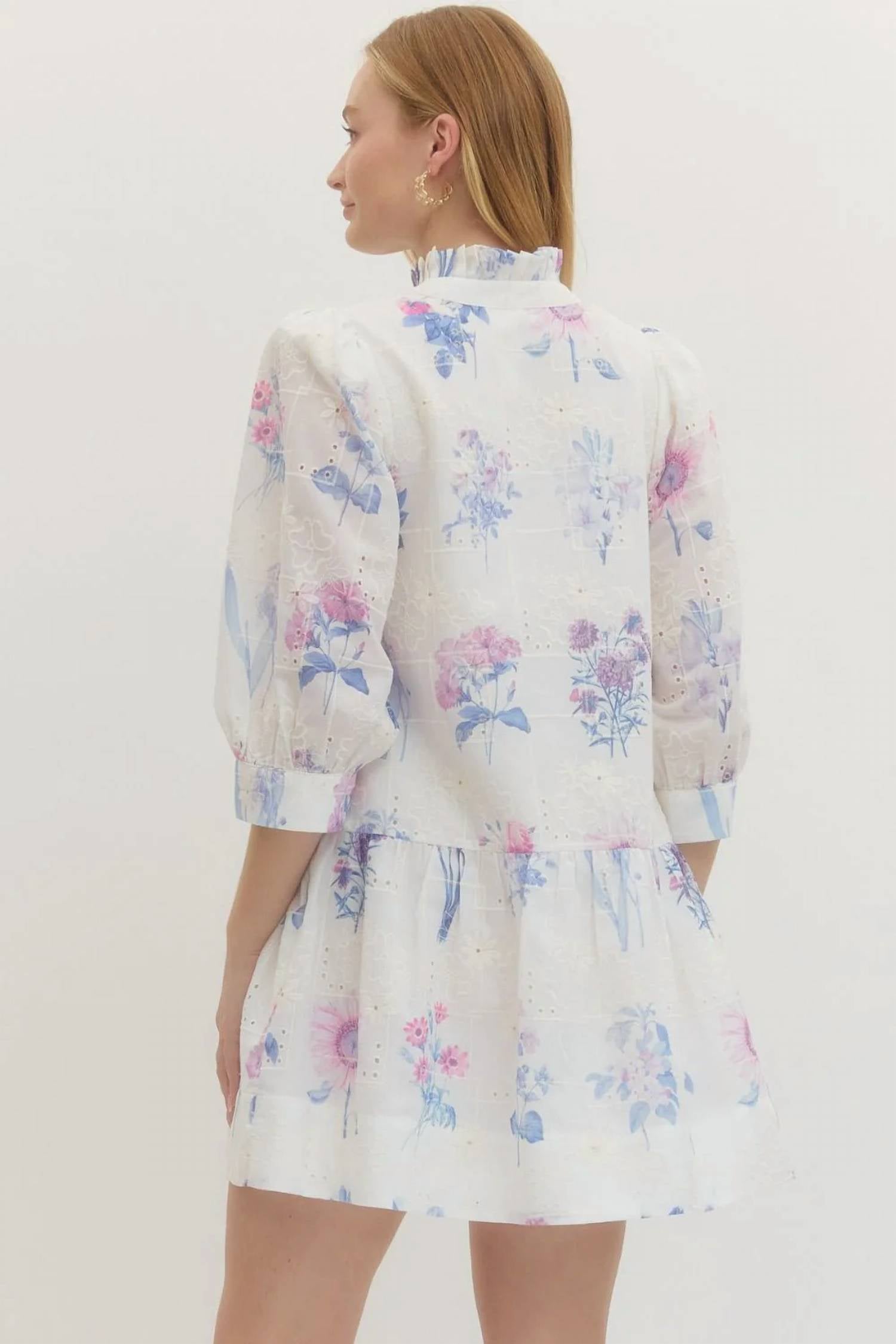 Entro - Lilly Eyelet Mini Dress