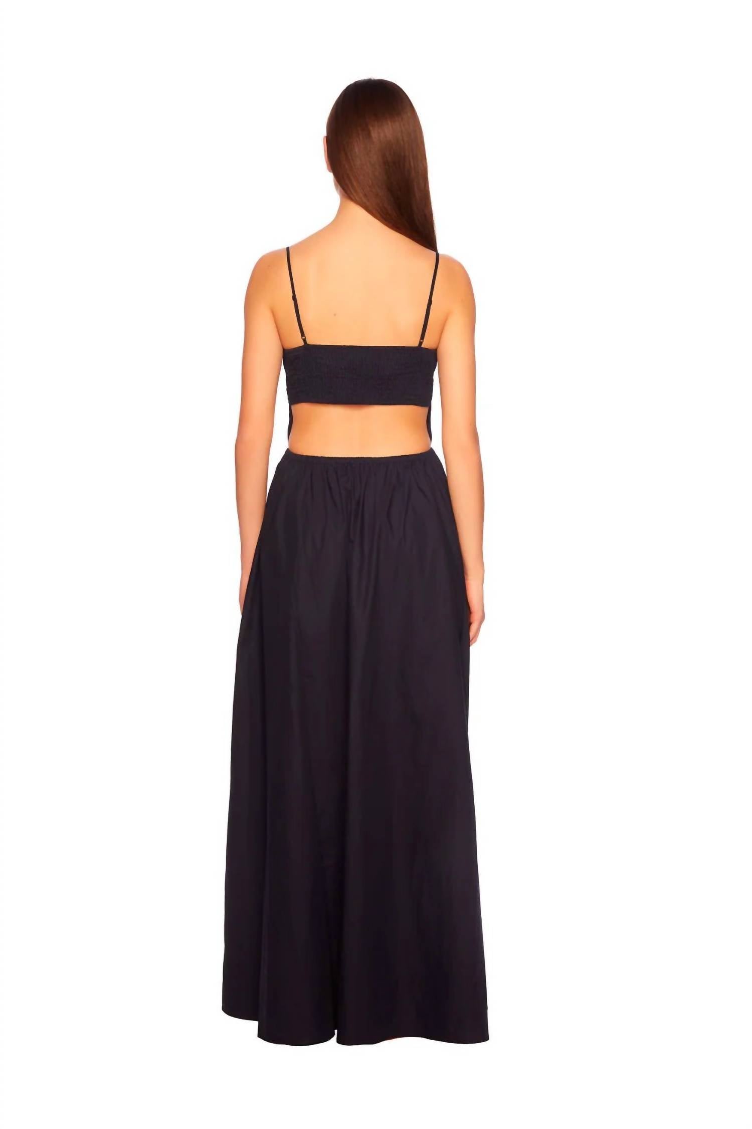 Susana Monaco - Poplin Open-back Maxi Dress