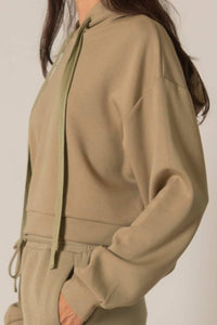 P.Cill - Butter Modal Cropped Hoodie Top