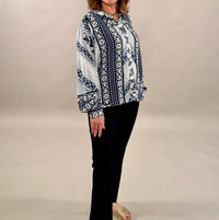 Fifteen Twenty - Print Button-down Blouse