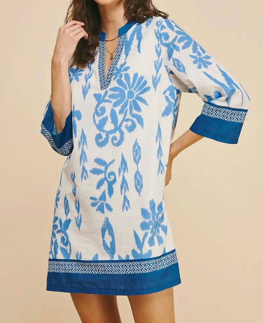 Pinch - Contrast Floral Print Mini Dress