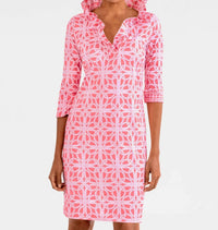 Gretchen Scott - Jersey Ring Toss Ruffneck Dress