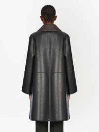 Salvatore Ferragamo - Textured Nappa Leather Coat