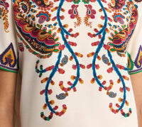Etro - Paisley Silk T-Shirt Top