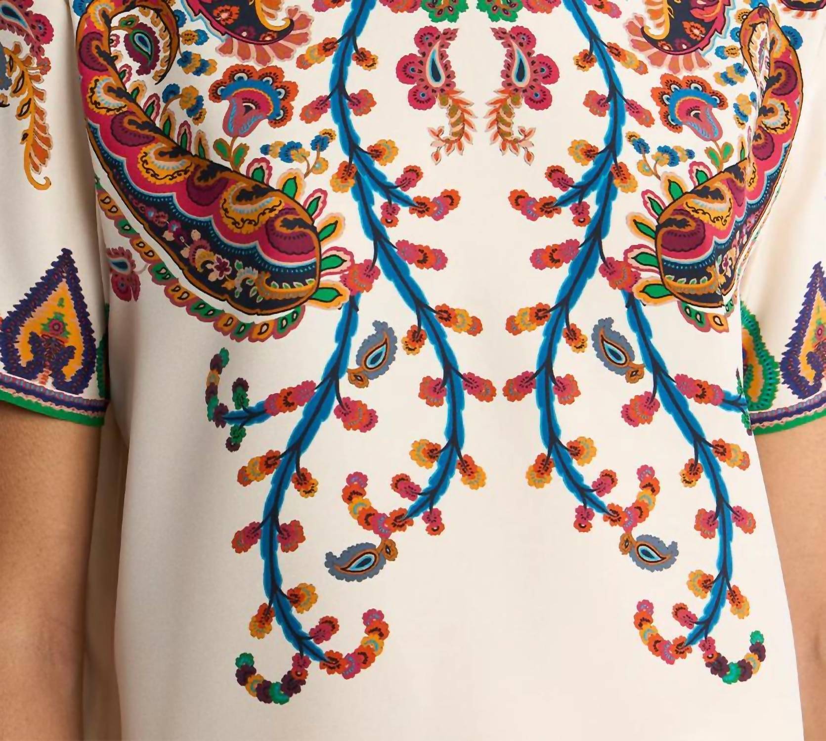 Etro - Paisley Silk T-Shirt Top