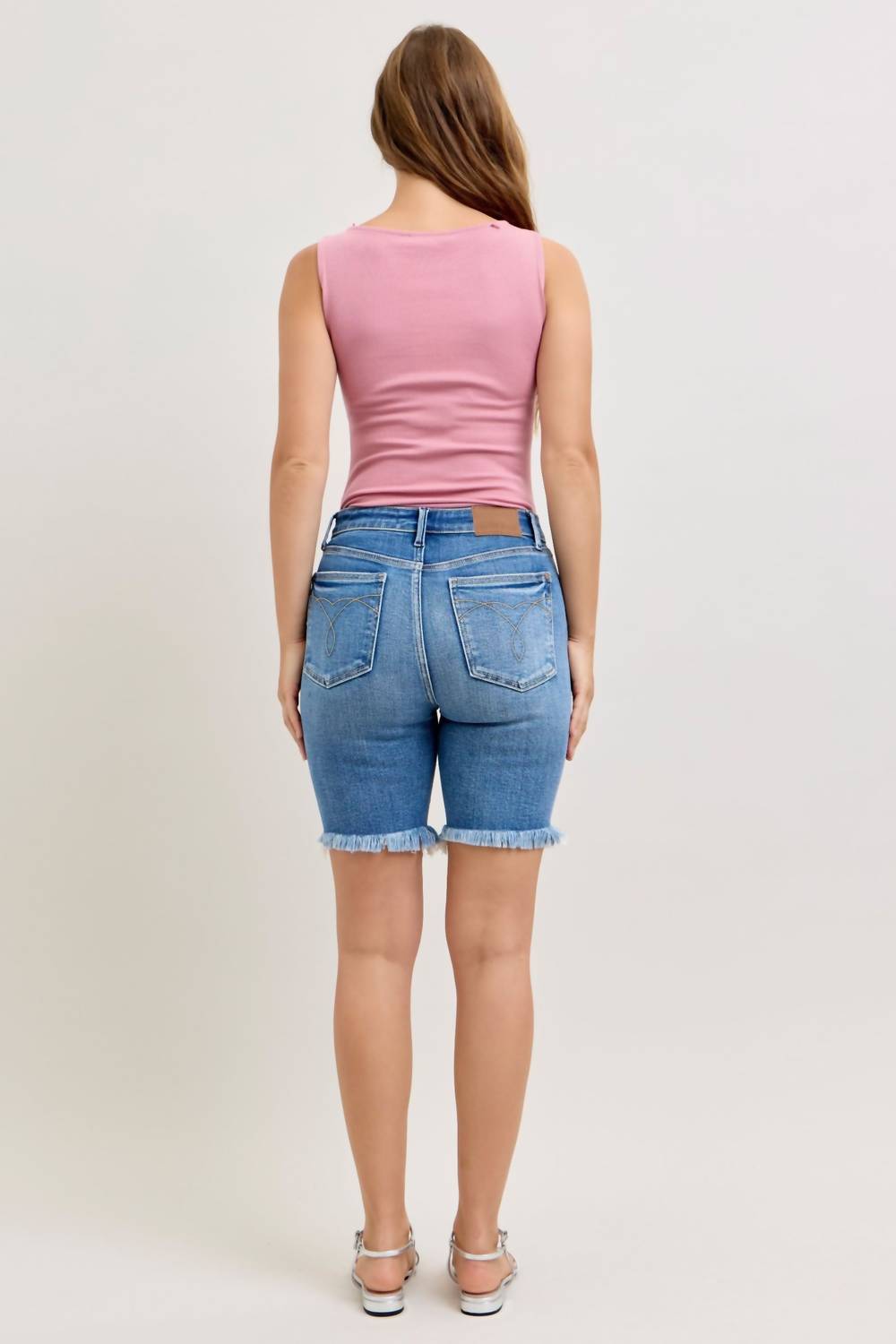 Judy Blue - High Waist Bermuda Denim Short