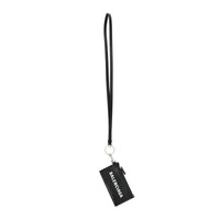 Balenciaga - Women's Grain Leather Neck Lanyard Card Holder Wallet