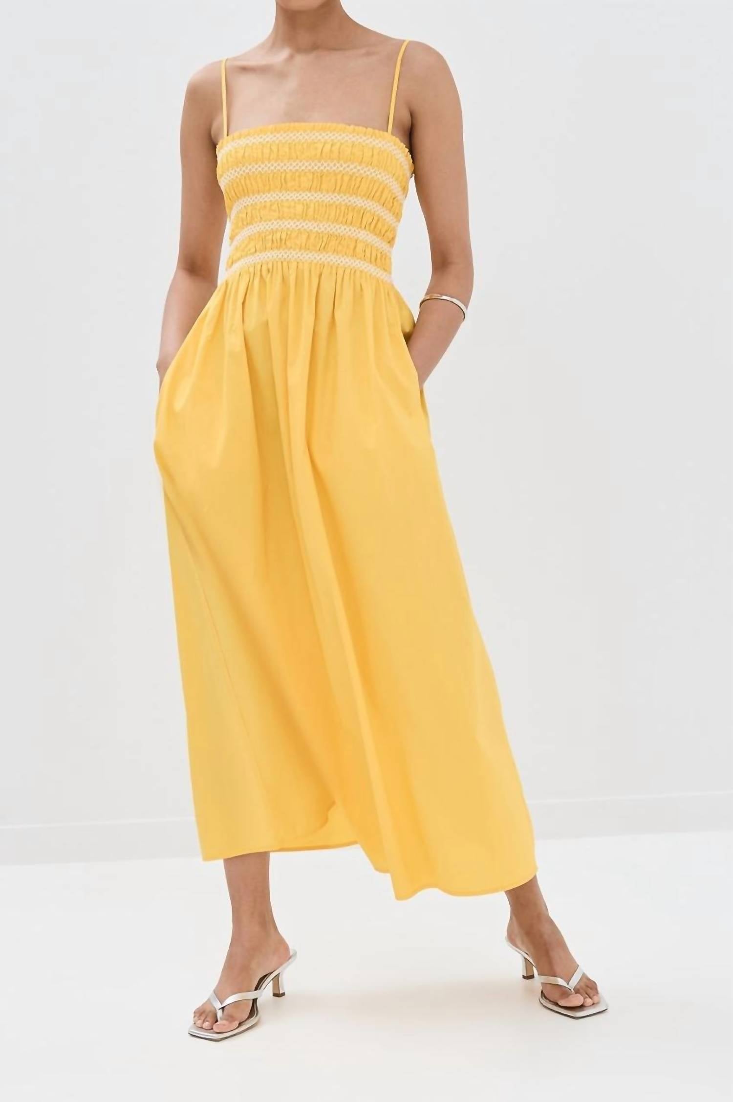 Pistola - Bianca Smocked Bodice Dress