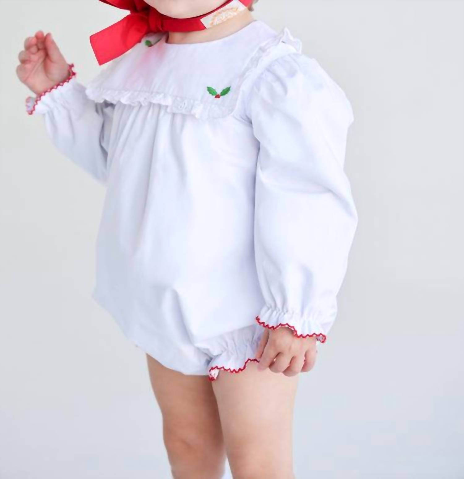 The Beaufort Bonnet Company - Girls Long Sleeve Bea Louise Bubble Romper