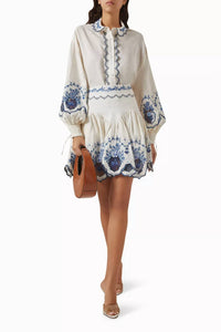 Agua By Agua Bendita - Abadia Wild Long Sleeve Blouse