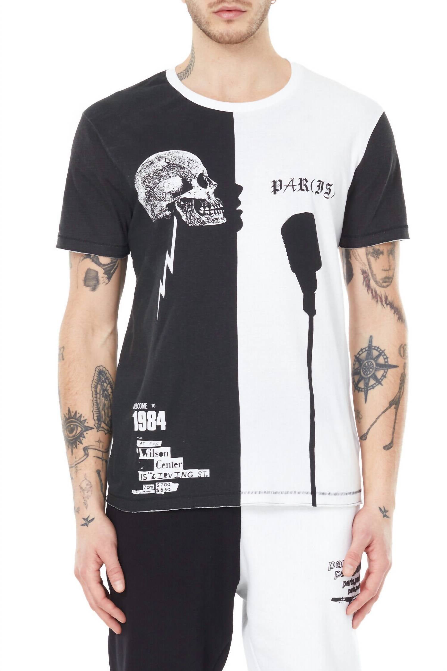 Paris is Punk Knit Printed T-Shirt