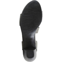 Munro - Women's Lucia Gunmetal Metallic Suede Heels Sandal