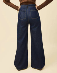 spartina 449 Faye Denim Trouser in midnight marina rinse wash - women's jeans - view 10