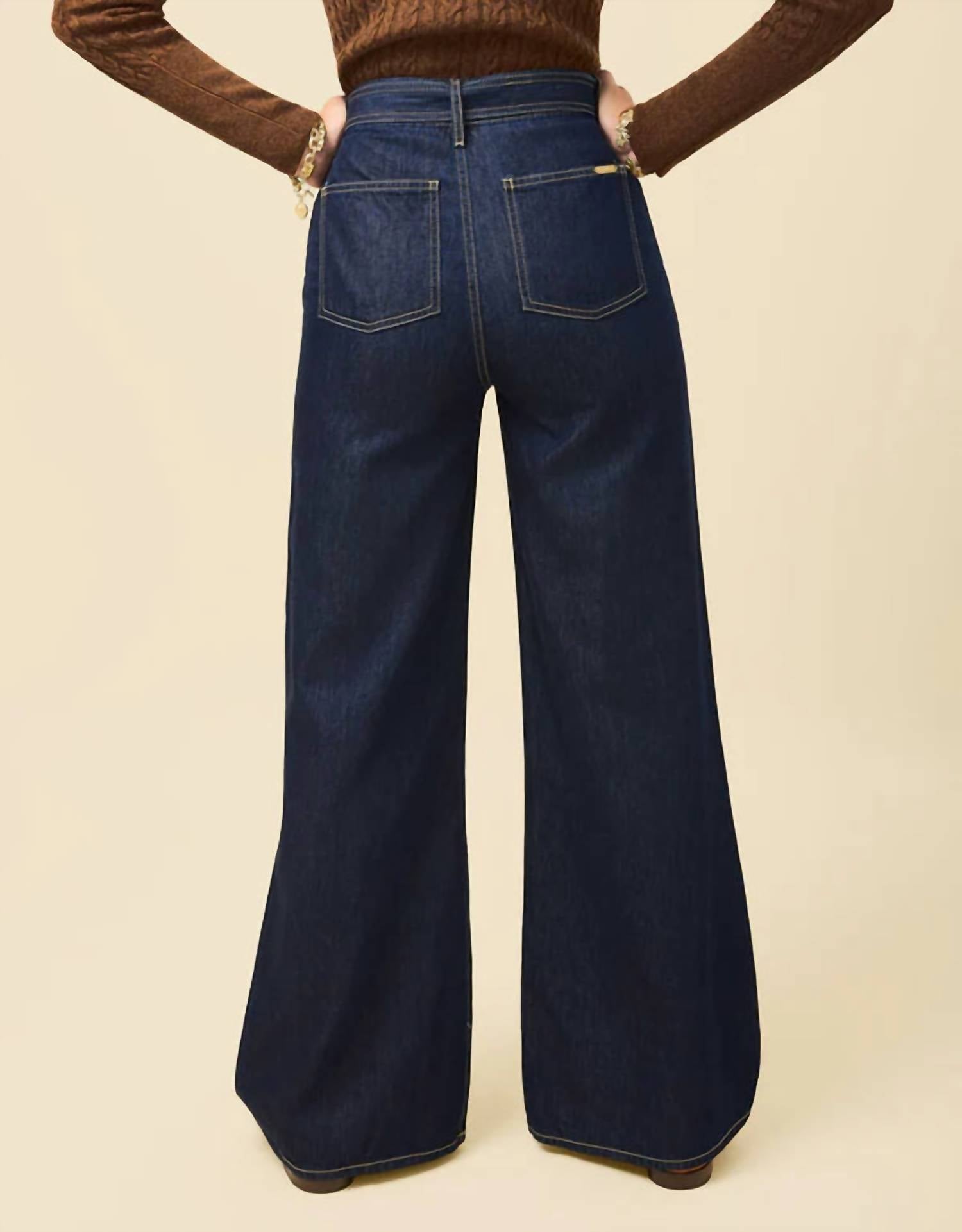 spartina 449 Faye Denim Trouser in midnight marina rinse wash - women's jeans - view 10