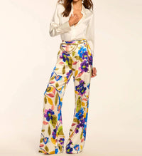 Ramy Brook - Joss Printed Silk Wide Leg Pants