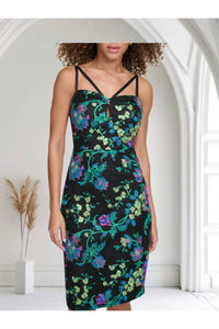 Saints & Sienna - Embroidered Mesh Dress
