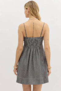 Entro - Pinstripe Mini Dress