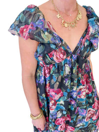 Meet Me In Santorini - Secret Garden Maxi Dress