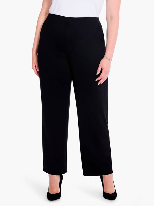 Drapey Ponte Wide Leg Ankle Pant