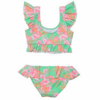 Snapper Rock - Girl's Frilled Crop Bikini