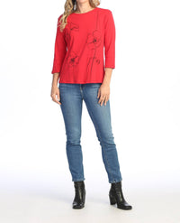 Jess & Jane - Sketch Printed Cotton Top