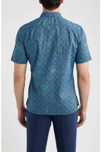 Tori Richard - Chelonian Short Sleeve Cotton Button Up Shirt - Plus