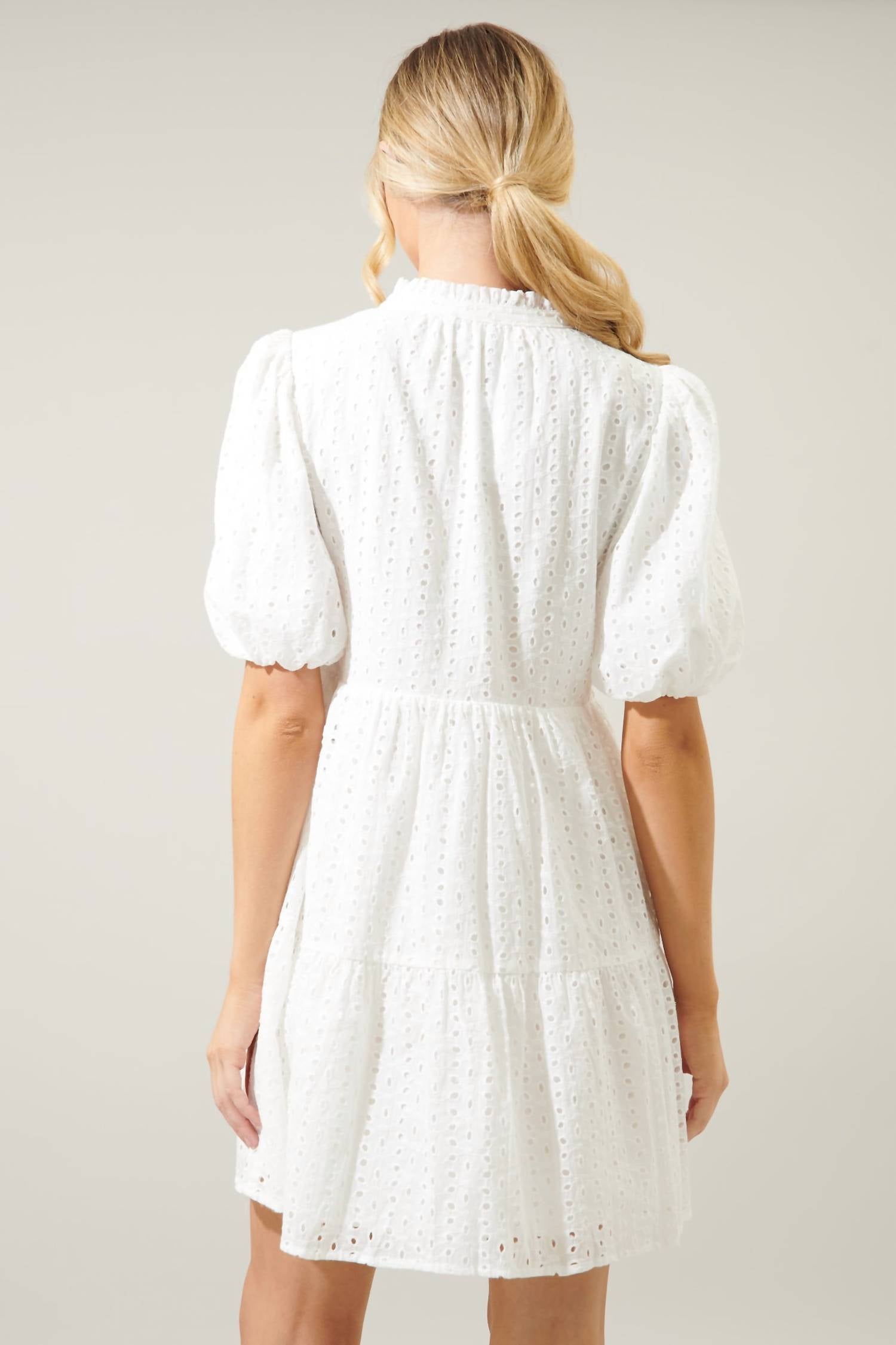 Sugarlips - Jacey Babydoll Eyelet Mini Dress
