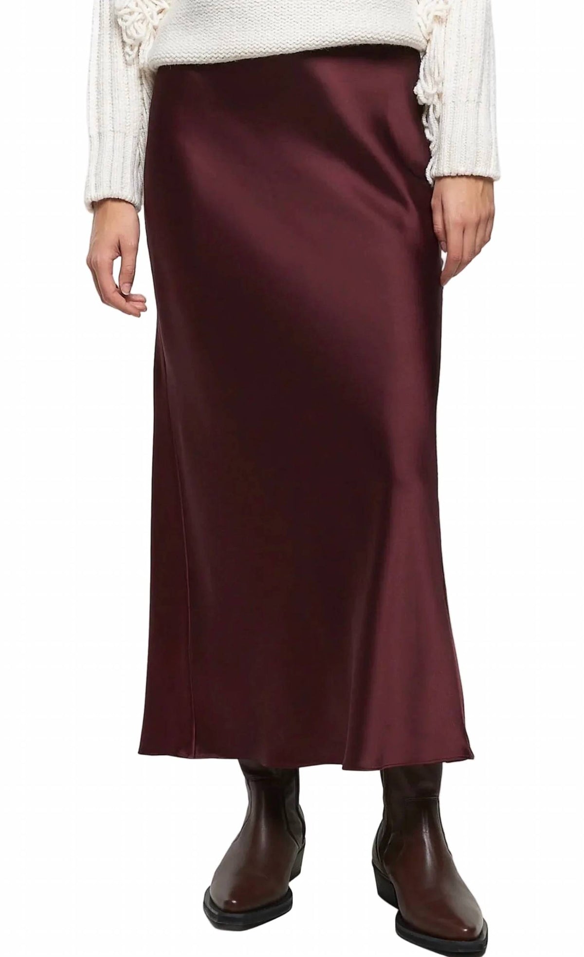 Sage The Label - Deep Trance Bias Cut Midi Skirt