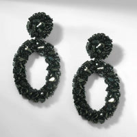 DEEPA GURNANI Dinorah Earring in black - women's jewelry