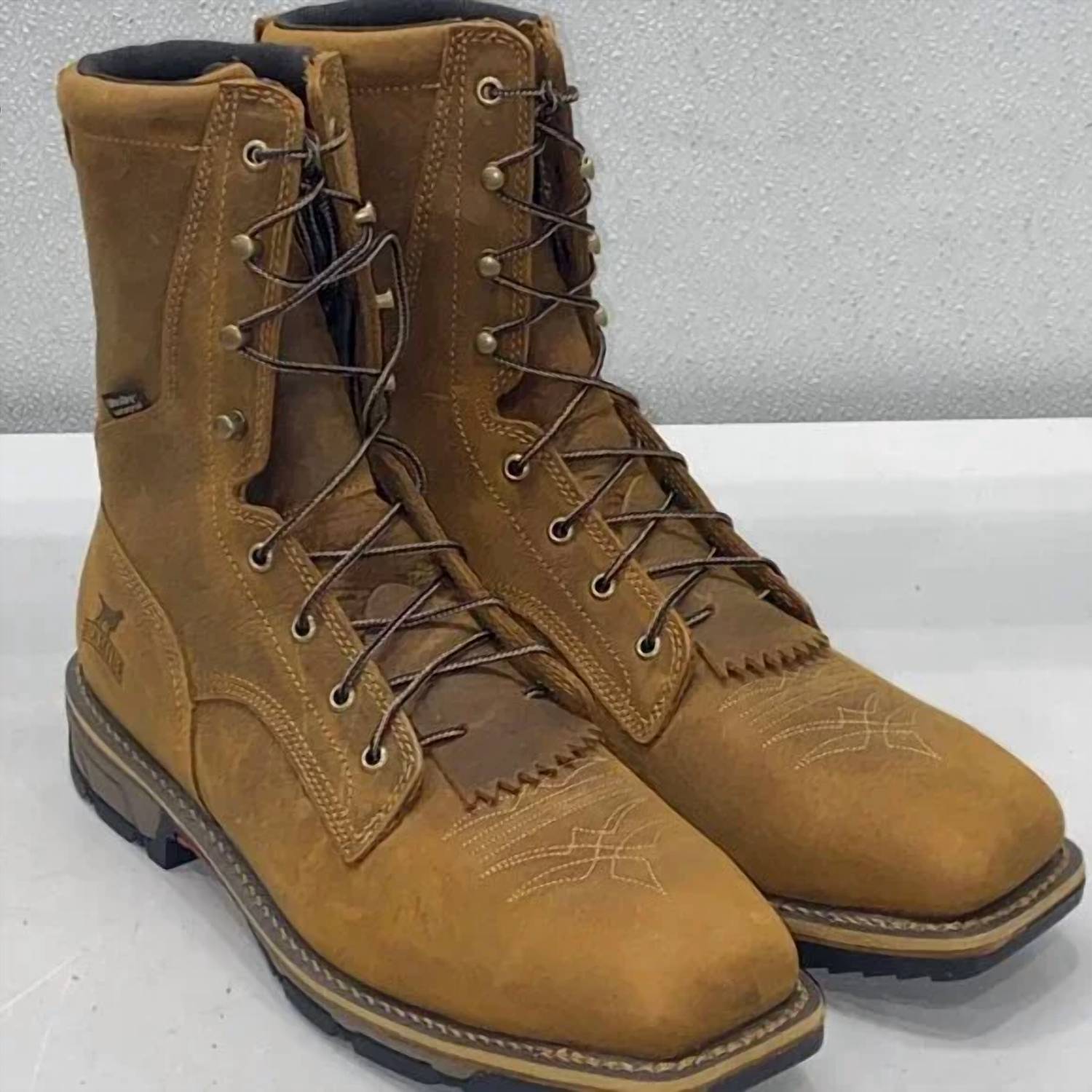 Irish Setter Boots Men's Marshall 9" Waterproof Steel Safety Toe Work Boots in brown - men's boots