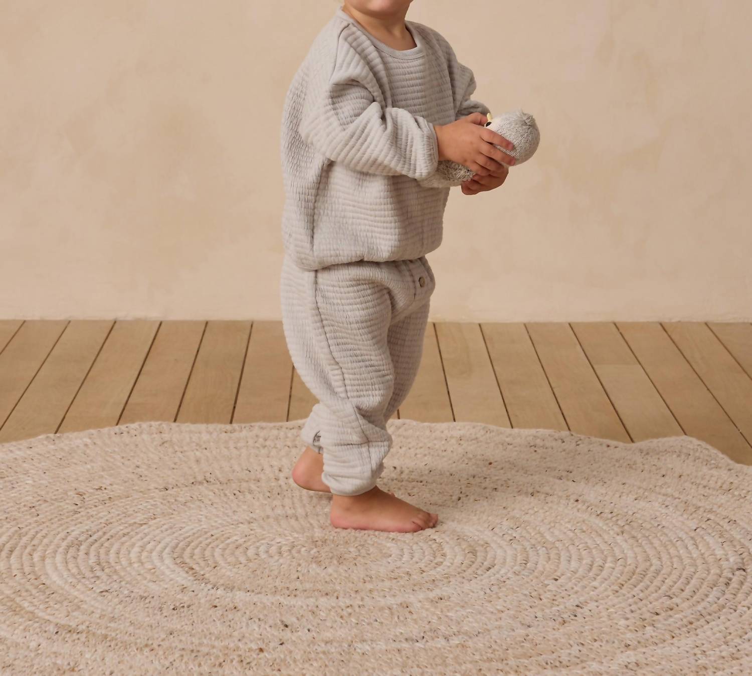 Quincy Mae - Boy's Textured Sweat Set