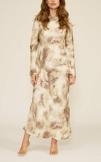 Lucy Paris - Giovanna Animal Print Slip Dress
