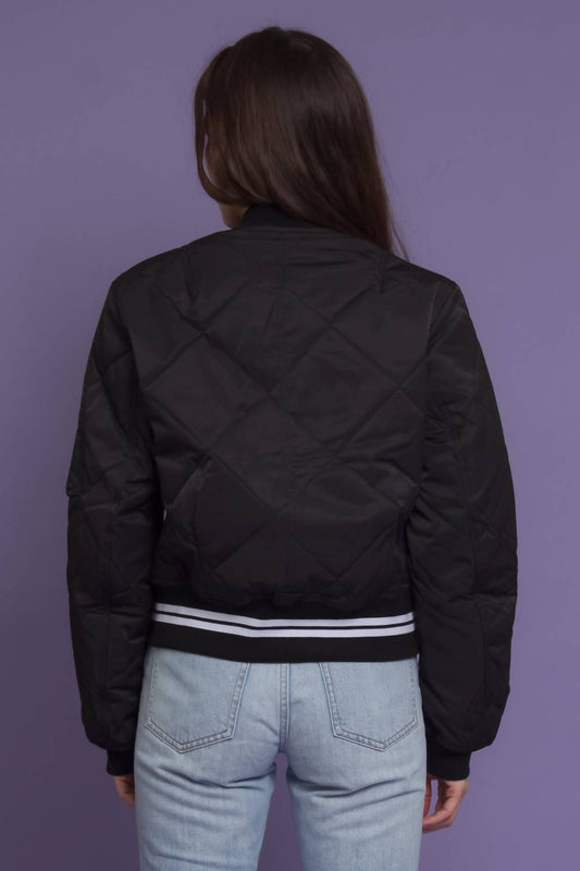 Fate - Quilted Varsity Bomber Jacket