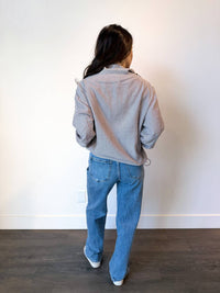 Buttermelon - Mel Collared Zip Front Drawstring Jacket