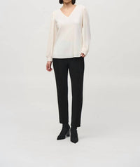 Joseph Ribkoff - Pleated Knit Top