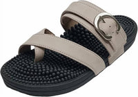 Kenkoh Women's Zen Sandal in taupe - women's sandal - detail view