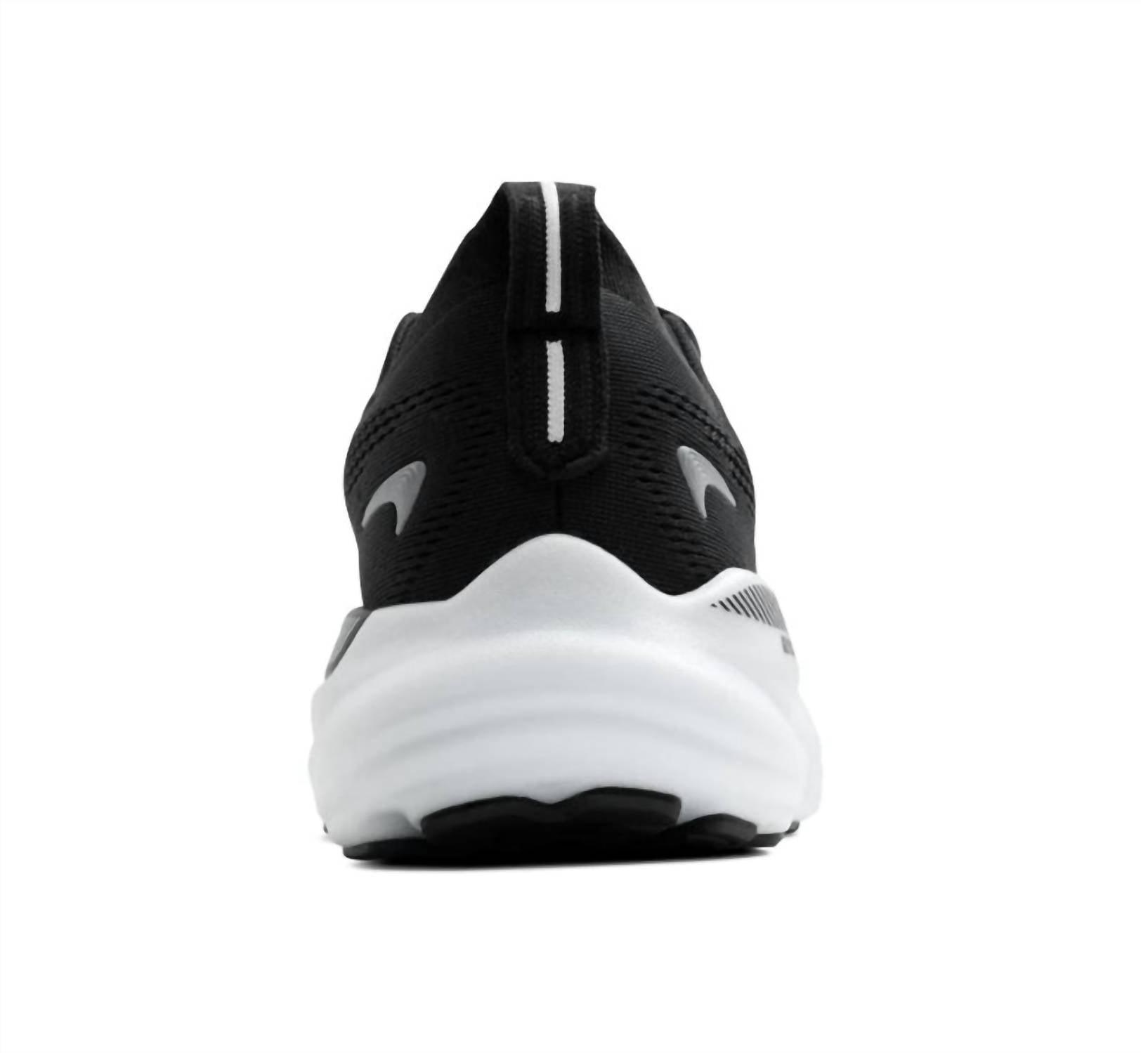 BROOKS Men's Glycerin Gts 22 Running Shoes in black grey white 2 - men's shoe - view 4