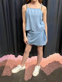 Sadie & Sage - Soft Breeze Chambray Skirt