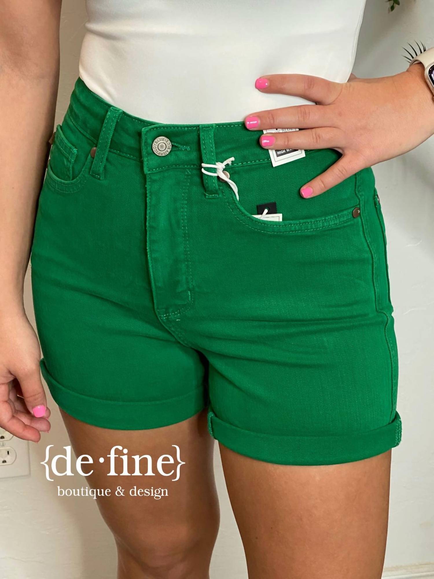 Judy Blue - Kelly Tummy Control Shorts In Regular & Curvy