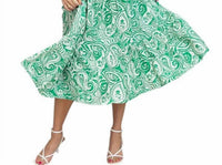 Meet Me in Santorini Paisley Tie Strap Dress in santorini paisley tie strap dress in verdant - women's dress - detail view