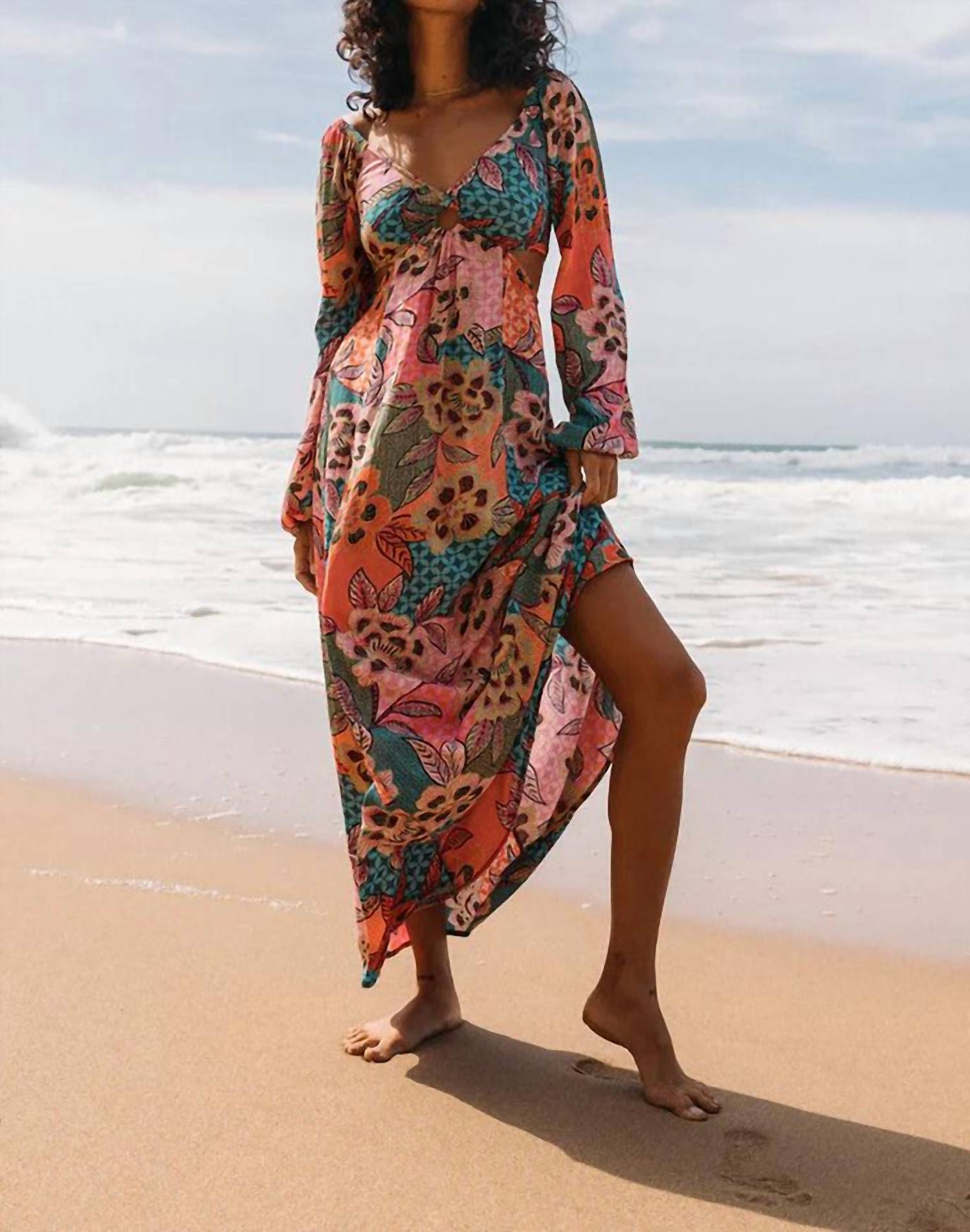 Billabong - Last Call Deep V-neck Dress