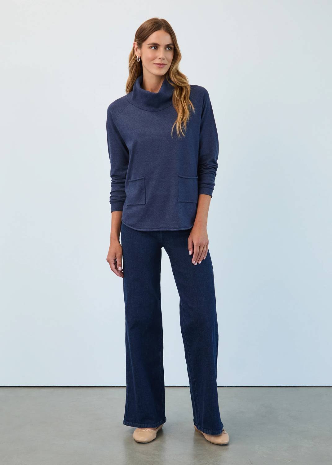 Fdj - Pull On Wide Leg Pants