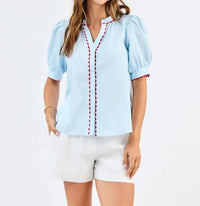 Mary Square - Elaine V-neck Blouse