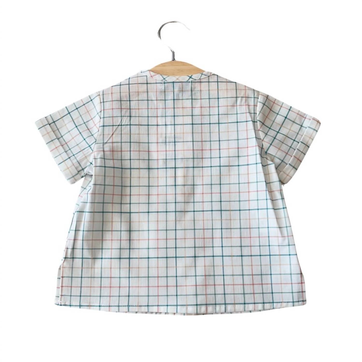 Paloma De La O - Boy's Checkered Polo Shirt