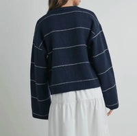 Buttermelon - Nova Button Front Striped Cardigan