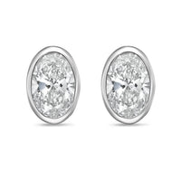 Diana M Jewels - Women's Oval Lab-grown Diamond Stud Earrings (12.00 Tcw) - Luxe