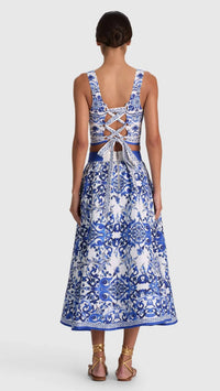Alice + Olivia - Miriam Cropped Sweetheart Top