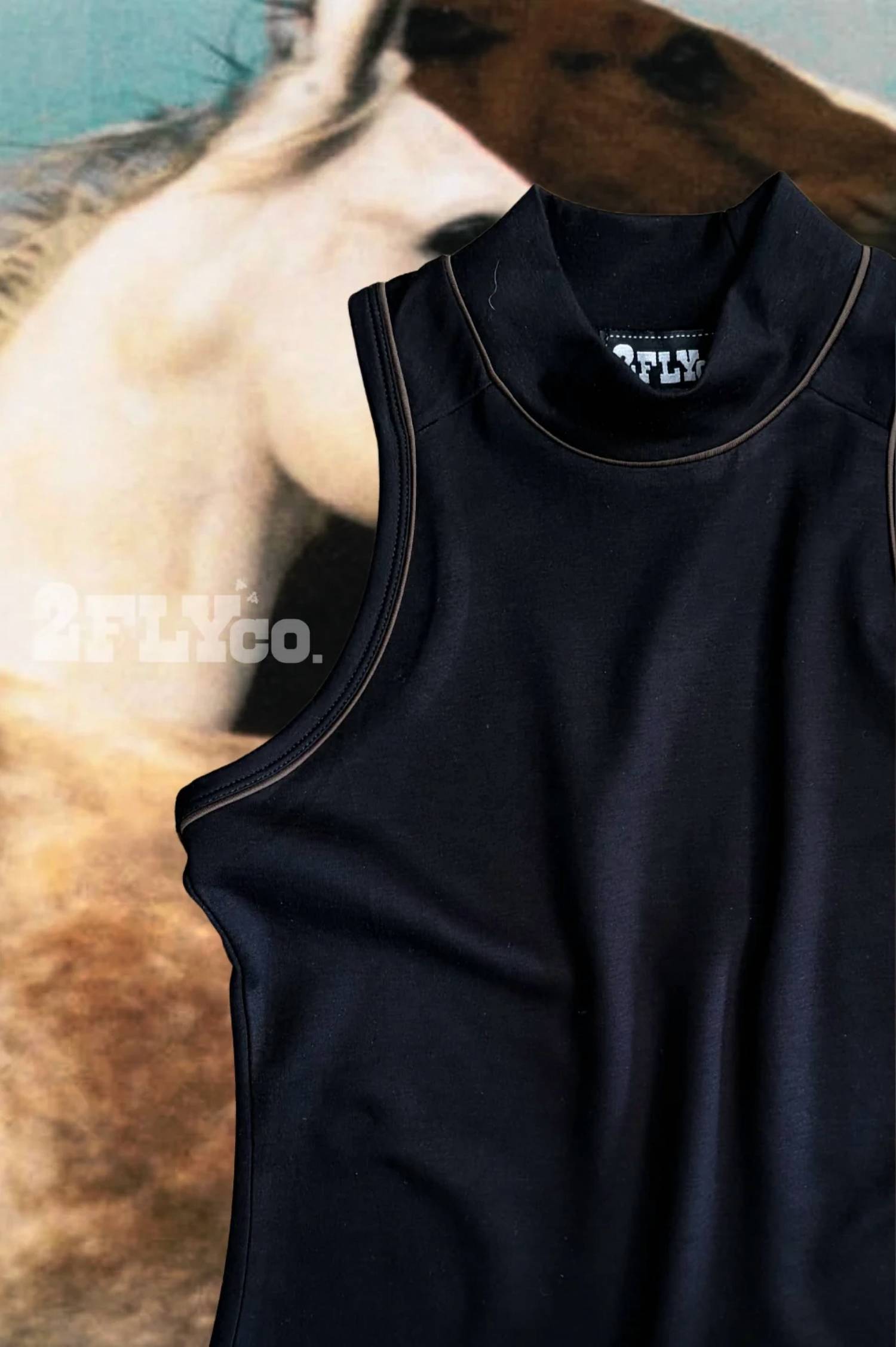 2Flyco - Horizon Mock Neck Tank Top
