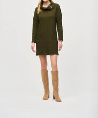 Joseph Ribkoff - Zipper Collar Cocoon Dress