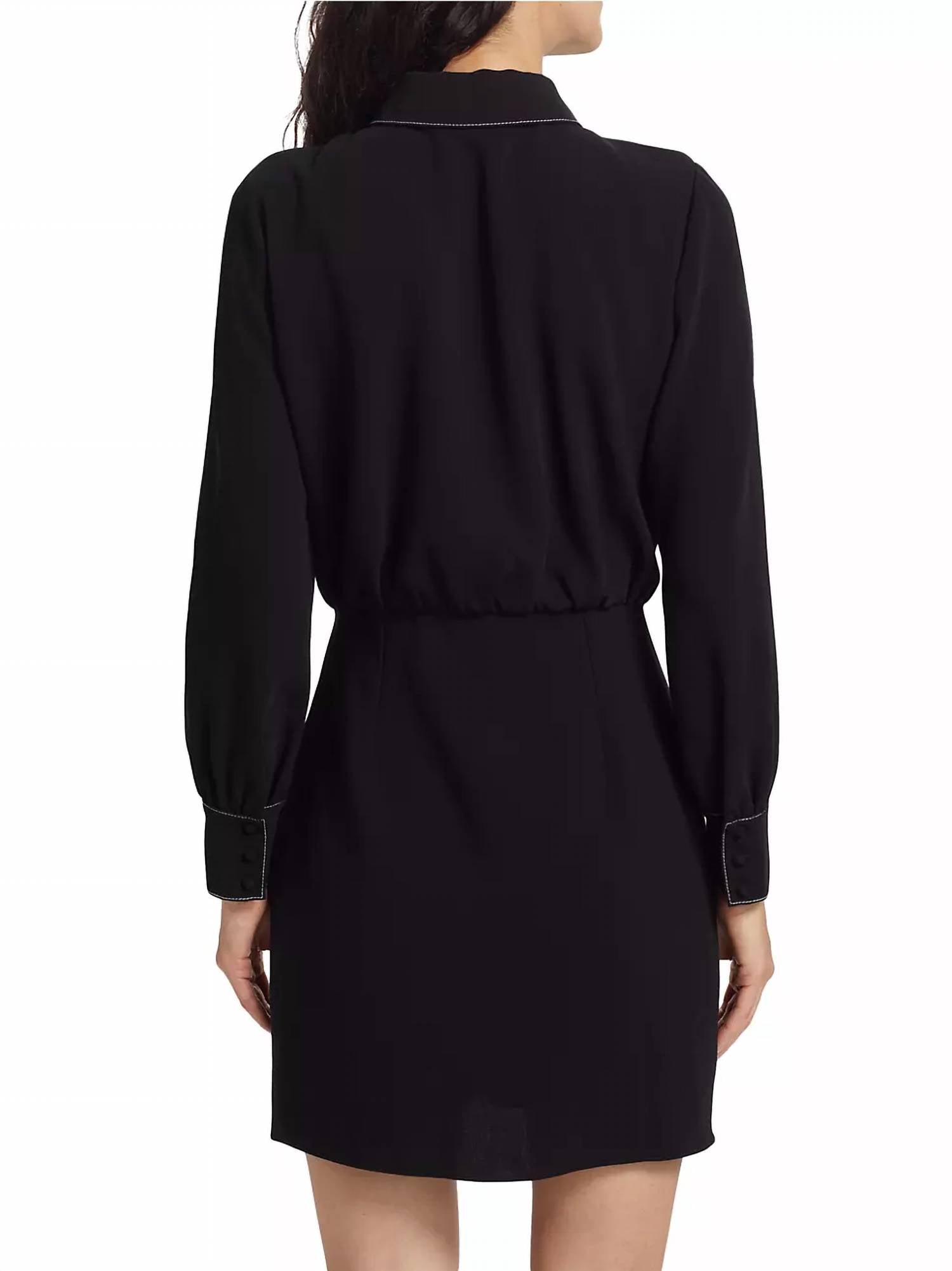 Cinq A Sept - Crepe Gaby Wrap Skirt Shirt Dress